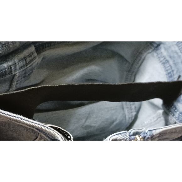 Galita Carefree Strapless Denim Top Faded Blue with Button Accents, Zipper Small - Picture 9 of 10